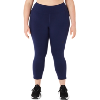 Color Block Cropped Tight 2, Mako Blue, Tights & Leggings