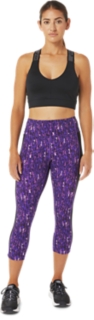 WOMEN'S KATE POCKET CAPRI  Japan Brushed Orchid/Performance Black