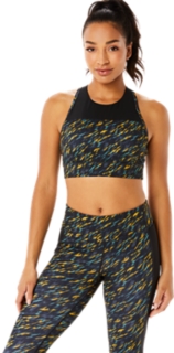 Buy ASICS Jacquard Bra Sports Bras Women Yellow online