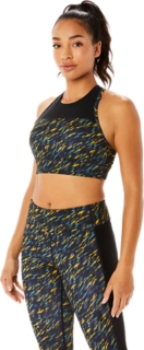 Buy ASICS Charcoal Printed Non Wired Lightly Padded POWER Sports Training  Bra 2032A218.001 - Bra for Women 7746514