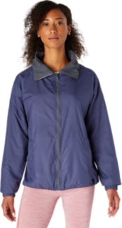 WOMEN'S REVERSIBLE JACKET Blue/Carrier Grey Jackets & Outerwear | ASICS