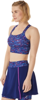 WOMEN'S NEW STRONG 92 PRINTED BRA, Tennis Japan Brushed Aop Orchid, Sports  Bras