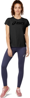 ASICS BIG LOGO TEE II PERFORMANCE BLACK/PERFORMANCE BLACK