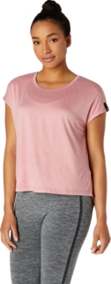 WOMEN'S SHORT SLEEVE TOP | Smokey Rose | T-Shirts & Tops | ASICS