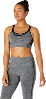 Buy ASICS Color Block III Sports Bras Women Grey, Black online