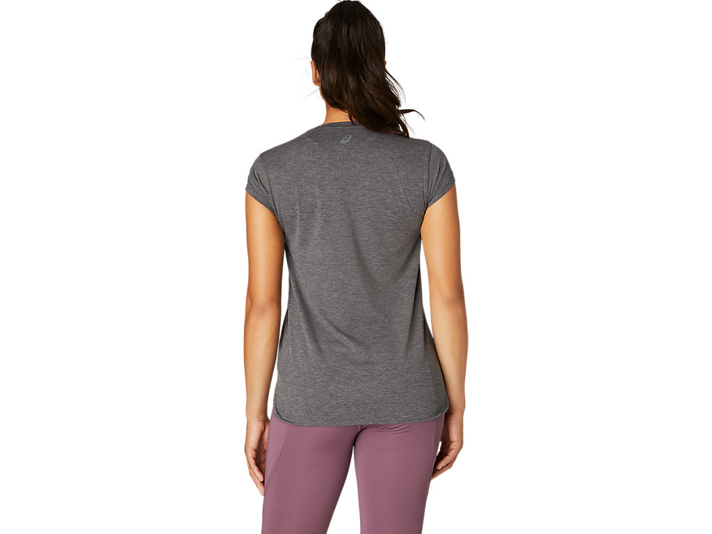 WOMEN'S HEATHER VNECK TOP | Dark Grey Heather | T-Shirts & Tops