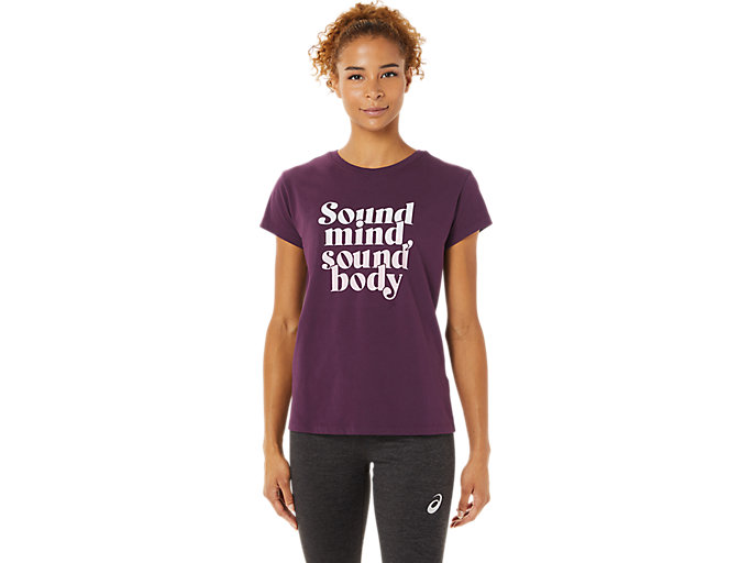 Image 1 of 6 of Women's Deep Plum SMSB GRAPHIC TEE IV T-Shirts à manche courtes pour femmes