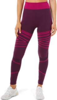 WOMEN'S SEAMLESS TIGHT | Deep Plum | Tights & Leggings | ASICS