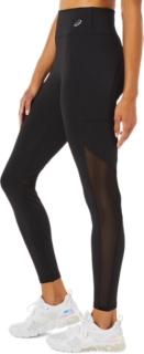 WOMEN'S MESH BLOCK TIGHT, Performance Black