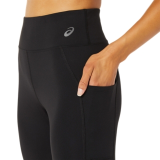 WOMEN'S MESH BLOCK TIGHT, Performance Black, Tights & Leggings