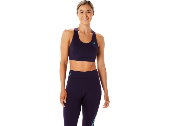 WOMEN'S CROSS BACK STRAPPED BRA Night Shade Sports Bras ASICS