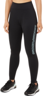 WOMEN'S LOGO GRAPHIC TIGHT | Performance Black | Tights & Leggings | ASICS