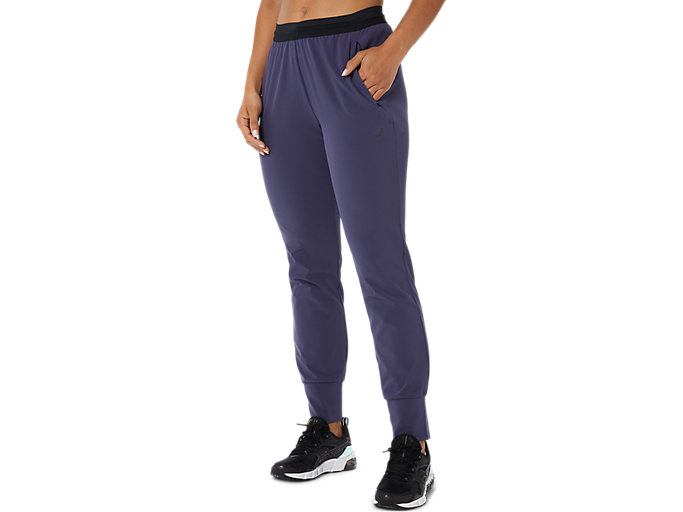 Image 1 of 7 of STRETCH WOVEN PANT color Indigo Fog