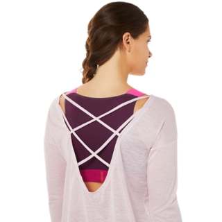 Athleta Top Womens Small Activewear Shirt Flap Back Wrap Athletic Long  Sleeve