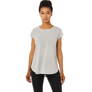 Zelos Curvy 1 X Womens Grey top short sleeve