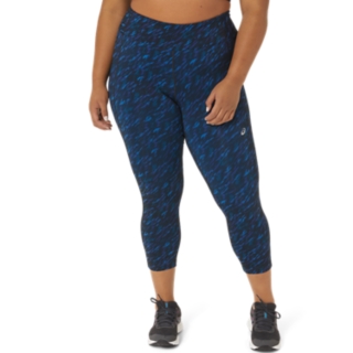 WOMEN'S PERFORMANCE CAPRI, Night Shade/Lake Drive Print, Tights & Leggings