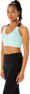 WOMEN'S FIT SANA BRA, Clear Blue, Sports Bras