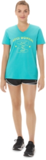 WOMEN'S ASICS RUN CLUB V-NECK