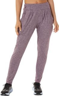 WOMEN'S SOFT STRETCH KNIT PANT, Deep Mars Heather