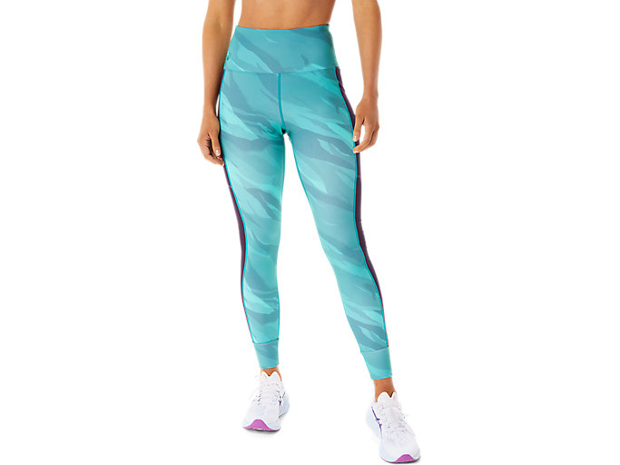 Image 1 of 7 of WOMEN'S TRAINING GRAPHIC TIGHT color Misty Pine