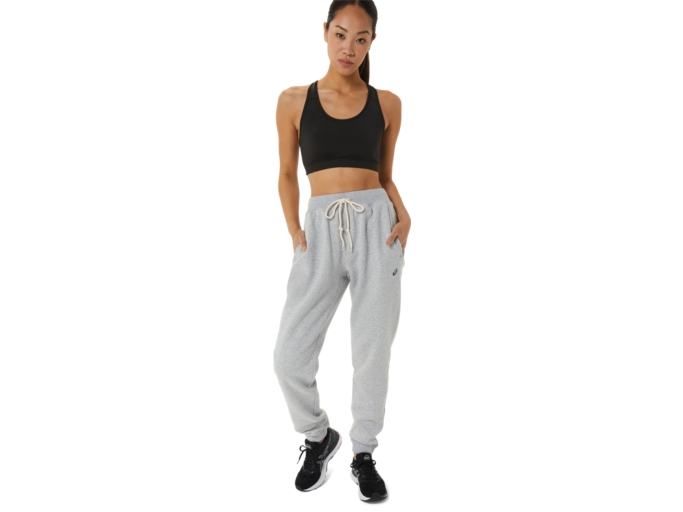入園入学祝い ASICS WOMEN'S SUNDAY Heather Grey Light | JOGGER FLEECE SANA パンツ