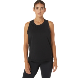 O-Project Mesh Tank Top, Black