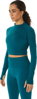 Power Seamless Short Sleeve Crop Top | Sea Pine