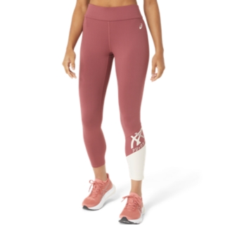 Women's TIGER 7/8 TIGHT, Brisket Red/Rose Dust