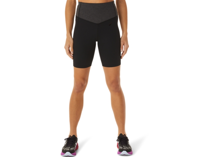 Women s FLEXFORM COLOR BLOCK BIKE SHORTS Performance Black Perform. Black Heather Shorts ASICS Outlet NL