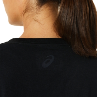 WOMEN'S ASICS STRIPES V-NECK | Black Shine | T-Shirts & Tops | ASICS