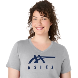 WOMEN'S ASICS STRIPES V-NECK, Image 4 of 6