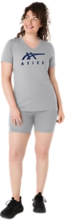 WOMEN'S ASICS STRIPES V-NECK, Image 6 of 6