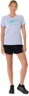 WOMEN'S ASICS STRIPES V-NECK, Image 6 of 6