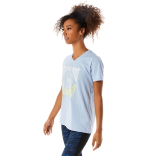 WOMEN'S SUNFLOWER SLOGAN V-NECK