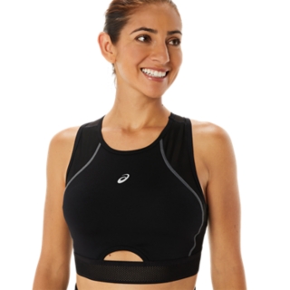 Asics Colour Block 2 Womens Sports Bra - Black