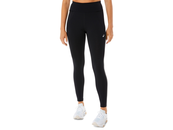 WOMEN'S MESH BLOCK TIGHT, Performance Black, Tights & Leggings