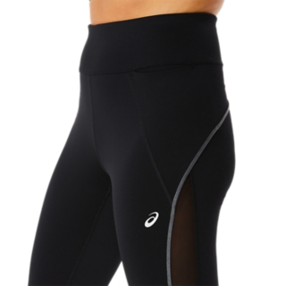 WOMEN'S MESH PANEL TRAINING TIGHT, Performance Black, Tights & Leggings