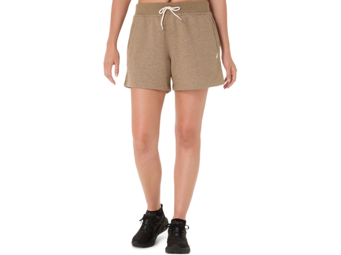 WOMEN'S ASICS SUNDAY SANA FLEECE SHORT Pepper Heather Shorts