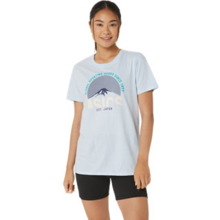 WOMEN'S ASICS GSG SINCE 1977 ADVENTURE CREW | Soft Sky | T-Shirts