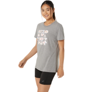 ASICS WOMEN'S HIBISCUS SLOGAN CREW