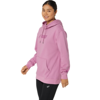 ASICS LOGO OTH HOODIE Women Soft Berry Damen Oberteile mit langen Armeln ASICS Outlet DE