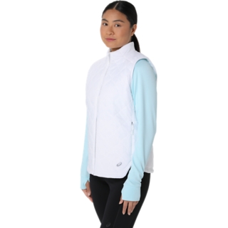 WOMEN'S PERFORMANCE INSULATED VEST 2.0 | Brilliant White | Jackets u0026  Outerwear | ASICS