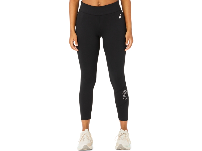 Women's ASICS LOGO 7/8 TIGHT, Performance Black, Tights & Leggings