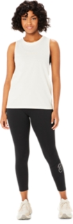 Women's ASICS LOGO 7/8 TIGHT, Performance Black, Tights & Leggings