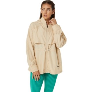 WOMEN'S ACTIBREEZE WOVEN JACKET | Beige | Jackets & Outerwear | ASICS