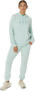 WOMEN'S FRENCH TERRY PULLOVER HOODIE, Pale Blue