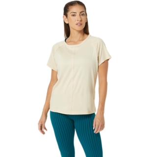 WOMEN'S FLEX STRETCH SHORT SLEEVE TOP, Beige