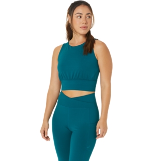 WOMEN'S FLEX BRA TOP, Rich Teal, Sports Bras