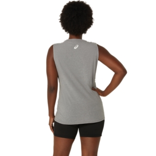 WOMEN'S ASICS SUN IN THE SKY SLOGAN MUSCLE TEE, Image 2 of 6