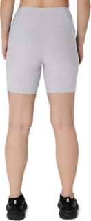 WOMEN'S RIB BIKE SHORT, Cloud Grey 2